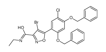 5-(2,4-BIS(BENZYLOXY)-5-CHLOROPHENYL)-4-BROMO-N-ETHYLISOXAZOLE-3-CARBOXAMIDE structure