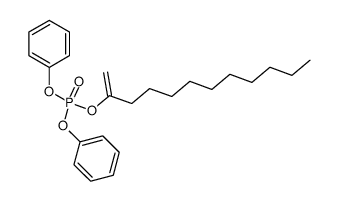 1-decylethenyl diphenyl phosphate Structure