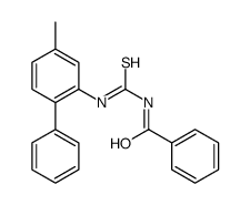 N-[(5-methyl-2-phenylphenyl)carbamothioyl]benzamide结构式