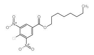 octyl 4-chloro-3,5-dinitro-benzoate结构式