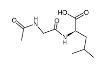 N-acetylglycyl-(R)-leucine结构式