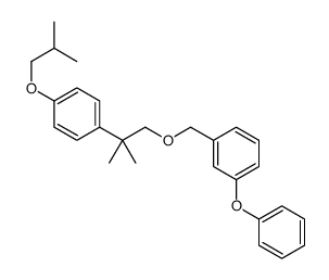 1-[[2-methyl-2-[4-(2-methylpropoxy)phenyl]propoxy]methyl]-3-phenoxybenzene结构式