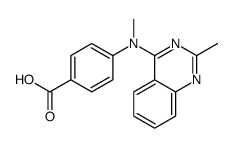 4-[methyl-(2-methylquinazolin-4-yl)amino]benzoic acid结构式