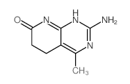 2-Amino-4-methyl-5,8-dihydropyrido(2,3-d)pyrimidin-7(6H)-one Structure