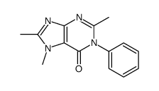 2,7,8-trimethyl-1-phenylpurin-6-one结构式