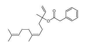 3,7,11-trimethyldodeca-1,6,10-trien-3-yl 2-phenylacetate Structure