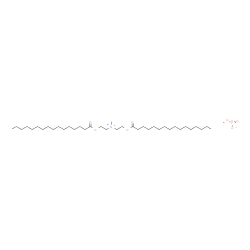 dimethylbis[2-[(1-oxohexadecyl)oxy]ethyl]ammonium methyl phosphonate structure