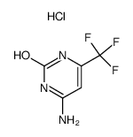 4-Amino-6-trifluoromethylpyrimidin-2-ol Hydrochloride结构式