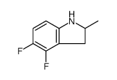 4,5-difluoro-2,3-dihydro-2-Methyl-1H-Indole structure