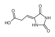 Propanoic acid,3-(2,5-dioxo-4-imidazolidinylidene)-结构式