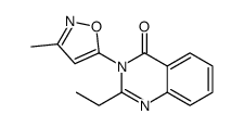 2-ethyl-3-(3-methyl-1,2-oxazol-5-yl)quinazolin-4-one Structure