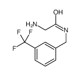 2-amino-N-[3-(trifluoromethyl)benzyl]acetamide structure