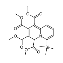 6-(Trimethylsilyl)-4H-chinolizin-1,2,3,4-tetracarbonsaeure-tetramethylester Structure