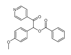 [1-(4-methoxyphenyl)-2-oxo-2-pyridin-4-ylethyl] benzoate结构式