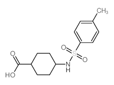 Cyclohexanecarboxylic acid, 4-[[(4-methylphenyl)sulfonyl]amino]-, cis- picture