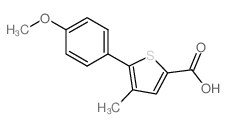 5-(4-Methoxy-phenyl)-4-methyl-thiophene-2-carboxylic acid Structure