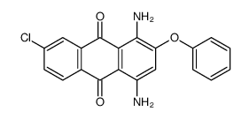 1,4-diamino-7-chloro-2-phenoxyanthracene-9,10-dione结构式