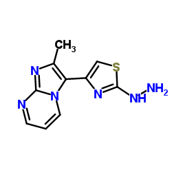 [4-(2-METHYL-IMIDAZO[1,2-A]PYRIMIDIN-3-YL)-THIAZOL-2-YL]-HYDRAZINE结构式