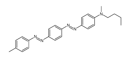 N-butyl-N-methyl-4-[[4-[(4-methylphenyl)diazenyl]phenyl]diazenyl]aniline Structure