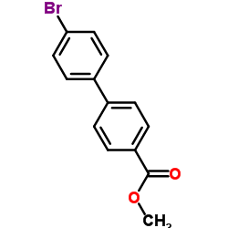 Methyl 4'-bromo-4-biphenylcarboxylate structure