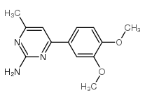 4-(3,4-dimethoxyphenyl)-6-methylpyrimidin-2-amine Structure