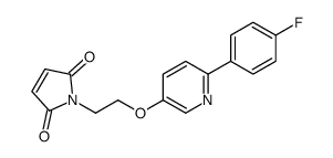 1-[2-[6-(4-fluorophenyl)pyridin-3-yl]oxyethyl]pyrrole-2,5-dione结构式