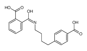 2-[4-(4-carboxyphenyl)butylcarbamoyl]benzoic acid Structure