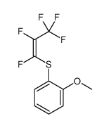 1-methoxy-2-(1,2,3,3,3-pentafluoroprop-1-enylsulfanyl)benzene Structure