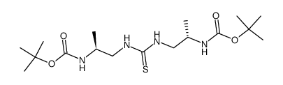 二叔丁基((2S,2'S)-(硫代羰基双(氮杂二基))双(丙烷-1,2-二基))二氨基甲酸酯结构式