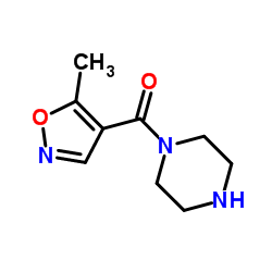 1-[(5-methylisoxazol-4-yl)carbonyl]piperazine结构式