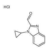 1-Cyclopropyl-1H-benzoimidazole-2-carbaldehyde hydrochloride Structure