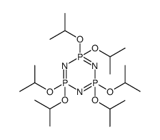 2,2,4,4,6,6-hexahydro-2,2,4,4,6,6-hexa(isopropoxy)-1,2,3,4,5,6-triazatriphosphorine结构式