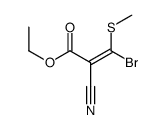 ethyl 3-bromo-2-cyano-3-methylsulfanylprop-2-enoate Structure