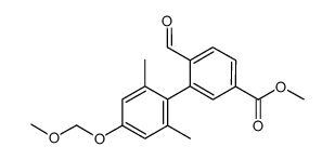 methyl 6-formyl-4'-(methoxymethoxy)-2',6'-dimethylbiphenyl-3-carboxylate结构式