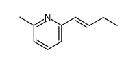 Pyridine, 2-(1-butenyl)-6-methyl- (9CI) Structure