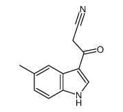 3-(5-Methyl-1H-indol-3-yl)-3-oxopropanenitrile Structure