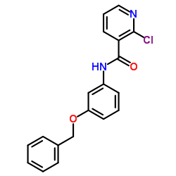 (2-CHLORO(3-PYRIDYL))-N-(3-(PHENYLMETHOXY)PHENYL)FORMAMIDE picture