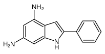 2-phenyl-1H-indole-4,6-diamine Structure