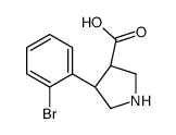 (3S,4R)-4-(2-bromophenyl)pyrrolidine-3-carboxylic acid Structure