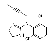 N-but-2-ynyl-N-(2,6-dichlorophenyl)-4,5-dihydro-1H-imidazol-2-amine结构式