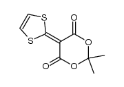 5-(1,3-dithiol-2-ylidene)-2,2-dimethyl-1,3-dioxane-4,6-dione结构式