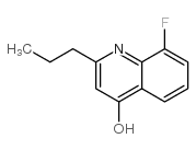 8-氟-2-丙基-4-喹啉醇结构式