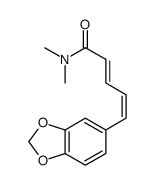 2,4-Pentadienamide, 5-(1,3-benzodioxol-5-yl)-N,N-dimethyl- structure