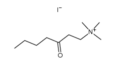 trimethyl-(3-oxo-heptyl)-ammonium, iodide结构式