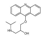 1-acridin-9-yloxy-3-(propan-2-ylamino)propan-2-ol Structure