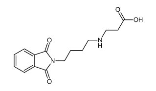 3-[4-(1,3-Dioxo-1,3-dihydro-isoindol-2-yl)-butylamino]-propionic acid Structure