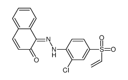 1-[(2-chloro-4-ethenylsulfonylphenyl)hydrazinylidene]naphthalen-2-one结构式