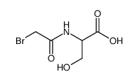 N-Bromacetyl-DL-serin结构式