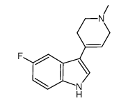 5-fluoro-3-(1-methyl-1,2,3,6-tetrahydropyridin-4-yl)-1H-indole Structure