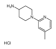 1-(4-甲基-2-吡啶基)-4-哌啶胺盐酸盐结构式